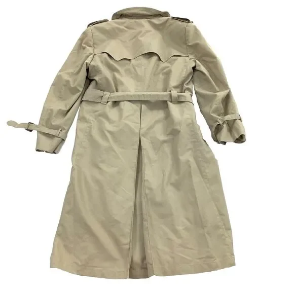 Vintage Christian Dior Monsieur Removable Wool Lining Trench Coat 38R Mens Beige - Picture 2 of 13